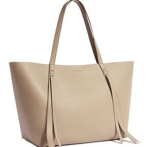 All Saints playa tote beige handbag purse